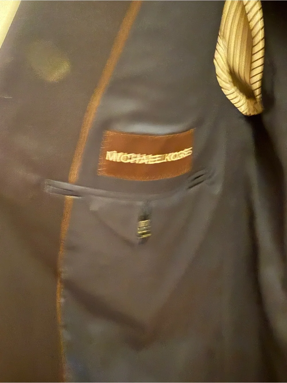 Michael Kors Navy Single-Breasted Boys 18R Blazer